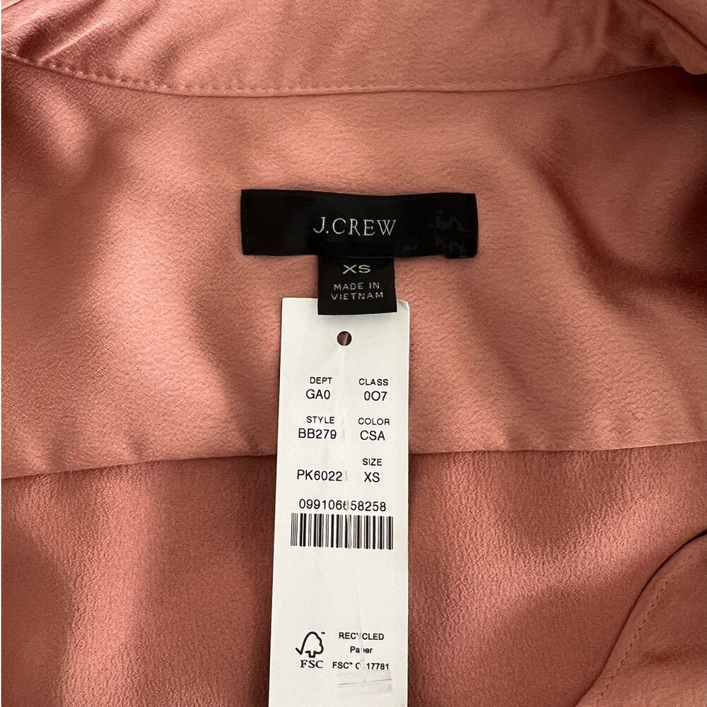 J Crew Womens Collared Pullover Top Long Sleeve Pink XS - Picture 5 of 7